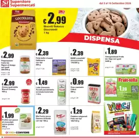 Volantino Sì con te Pagina 16: Crema spalmabile Biscoff Creamy €2,99, Latte Granarolo Accadi parzialmente scremato €1,49