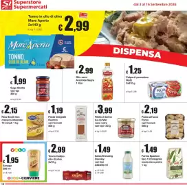 Volantino Sì con te Pagina 18: Riso Scotti Oro Integrale €2,15, Pasta all'uovo Perna €2,19