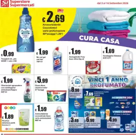 Volantino Sì con te Pagina 22: Chanteclair sgrassatore con candeggina/anticalcare/bagno €1,99, Dixan discs classico €5,99