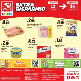 Volantino Sì con te Pagina 24: Asciugatutto Scottex Amore di Casa €1,99, Mortadella Bologna IGP Bonomia Beretta €2,99