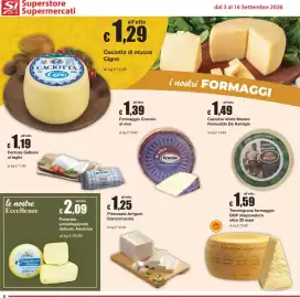 Volantino Sì con te Pagina 8: Pecorino delicato Amatrice €2,09, Primosale Arrigoni bianco/rucola €1,25