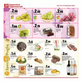 Volantino Sì con te Supermercati Pagina 4: Soppressata di Martina Franca Eatria €1,89, Rustico leccese Branca €1,19