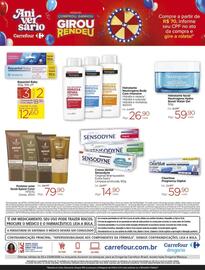 Catálogo Drogarias Carrefour Página 4: Creme dental Sensodyne Original/Branqueador, Extra fresh/ Limpeza profunda €14,90
