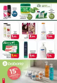 Folleto SPAR Lanzarote Página 21: Secretísima gel íntimo €1,15, Babaria espuma de afeitar aloe vera €1,99