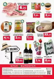 Folleto SPAR Lanzarote Página 24: Molino de fuego gofio de millo argentino €2,65, Montaña de Haría Queso semi natural €22,25