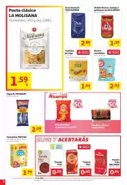 Folleto Alcampo Página 12: Alcampo - tomate frito €0,50, Auchan - tortillas de trigo €1,64