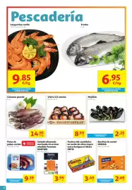 Folleto Alcampo Página 2: Auchan - patas de pulpo cocido €9,39, Trucha €7,95