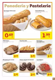 Folleto Alcampo Página 5: Media hogaza €2,19, Mini palmeras de cereales €1,99