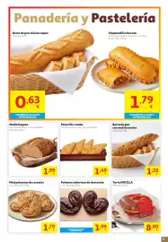 Folleto Alcampo Página 5: Media hogaza €2,19, Mini palmeras de cereales €1,99