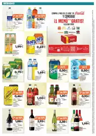 Folleto Plenus Supermercados Página 10: Schweppes Tónica Original €0,46, Coca-Cola zero zero/zero lima €1,00