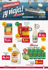 Folleto Spar La Palma Página 1: Marsella detergente oro €4,99, La Isleña Fideo N°0 €1,00