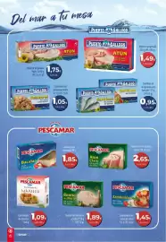 Folleto Spar La Palma Página 15: Pescamar zamburiñas en salsa de vieira €1,45, Puerto Gallego atún €1,49