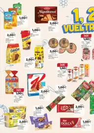 Folleto SPAR Página 2: Milka - croissant relleno chocolate/ vainilla €1,00, Nestlé - chocolatina €2,00
