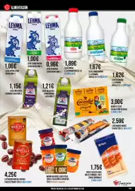 Folleto Claudio Página 5: Larsa - leche sin lactosa desnatada brik €1,15, Cacaolat - batido de cacao brick 6x200 ml €3,00