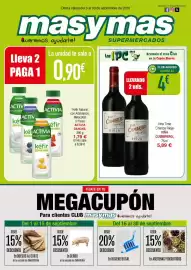 Folleto Masymas Página 1: Activia - kefir natural, con arandanos, melocoton o fresa €1,79
