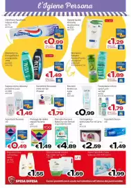Volantino MAX Supermercati Pagina 14: Pannolini Pampers Baby Dry €4,89, Dischetti levatrucco Lycia €0,99