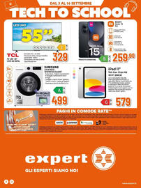 Volantino Expert Pagina 34: TCL TV LED 55" UHD 4K 55P6L €329,00, Redmi Note 15 5G €259,90