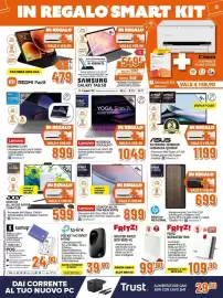 Volantino Expert Pagina 11: Lenovo Desktop All in One Ideacentre €899,00, Lenovo NOTEBOOK YOGA SLIM 7 €1.049,00