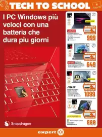 Volantino Expert Pagina 14: Lenovo NOTEBOOK IDEAPAD SLIM 3 €649,00, Asus Notebook Zenbook €1.099,00