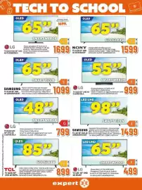 Volantino Expert Pagina 16: Samsung TV LED 98" UHD 4K €1.499,00, LG TV OLED 55" UHD 4K €999,00