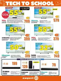 Volantino Expert Pagina 17: SABA TV LED 32" HD €149,00, Samsung TV QLED 55"UHD 4K €399,00