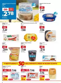 Volantino Bennet Pagina 6: Mousse proteica Müller €1,48, Würstel Wuoi? Citterio €1,49