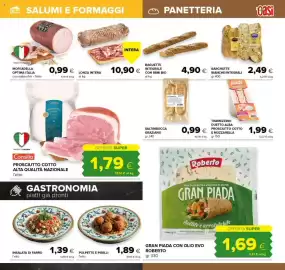 Volantino Oasi Pagina 11: Gran piada con olio evo roberto €1,69, Consilia Prosciutto Cotto Alta Qualità Nazionale €1,79