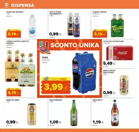 Volantino Oasi Pagina 20: Pepsi €3,99, Birra Ichnusa non filtrata €0,99
