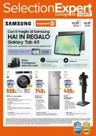 Volantino Expert Pagina 1: Frigorifero Combinato EcoFlex® AI €749,00, Lavatrice BESPOKE AI €599,00