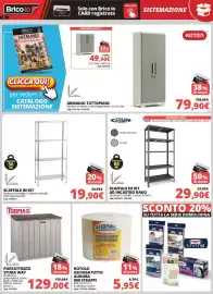 Volantino Brico Io Pagina 3: Scaffale in kit €19,90, Scaffale in kit ad incastro Rako €29,90