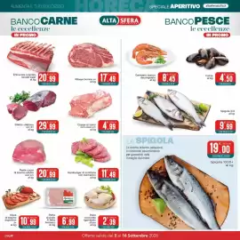 Volantino Altasfera Pagina 2: Spigola €19,00, Spigola 3/4 €9,99