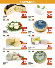 Volantino Gran mercato Pagina 4: Robiola fresca di capra €1,89, Latteria Lago di Como €1,09