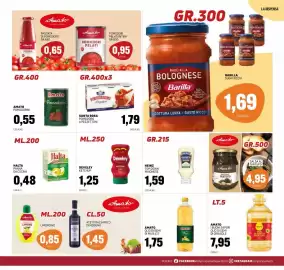 Volantino Emporio Amato Pagina 9: Santa Rosa pomodoro a pezzettini €1,79, Heinz top down maionese €1,59