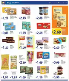 Volantino Supermercati Bruscoli Pagina 8: Pesoforma barrette €2,19, Scotti frollino si/riso/gocce di cioccolato €1,99