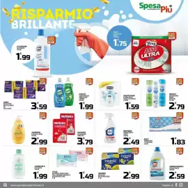 Volantino SpesaPiù Supermercati Pagina 11: Foxy tovaglioli €1,83, Huggies mutandina vari tipi €3,79