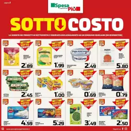 Volantino SpesaPiù Supermercati Pagina 2: Philadelphia classico €2,49, Leerdammer Original €1,99