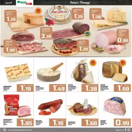 Volantino SpesaPiù Supermercati Pagina 5: Saper di Sapori Caciocavallo Silano DOP €1,38, Becher Ventricina Calabra €1,19