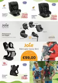 Volantino B di Bimbi Pagina 15: Marsupio Easyfit Chicco €39,90, Joie Marsupio Savvy 4in1 €99,00