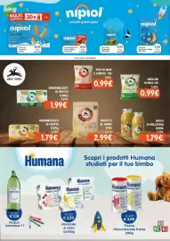 Volantino B di Bimbi Pagina 45: Succo di mela/pera €1,79, Anellini di mais €0,99