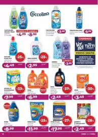 Volantino La Saponeria Pagina 12: Coccolino Elixir profumo per bucato €5,99, Sole lavatrice €2,49