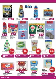 Volantino La Saponeria Pagina 13: Finish lavastoviglie €14,99, Finish lavastoviglie gel €10,99