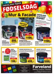 Farveland tilbudsavis Side 1: Nordsjø Professional P10 €499,00, Nordsjö tagmaling €1.099,00