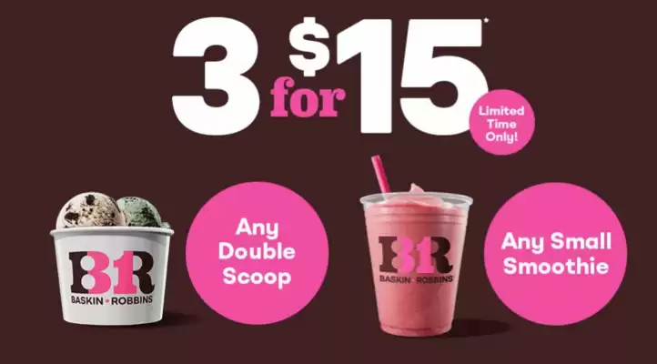 Baskin Robbins (válido hasta 30-09)