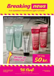 Hi five tilbudsavis uge 36 Side 1: Stuhr shampoo og conditioner €50,00