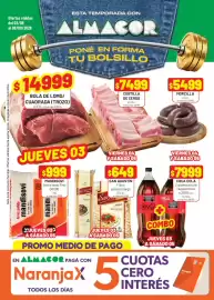 Catálogo Almacor semana 36 Página 1: Coca cola 2 gaseosa cola regular/zero €7.999,00, Mandisoví arroz largo fino €999,00