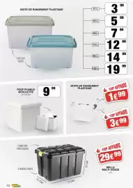Catalogue Marché aux Affaires page 10: MALLE MULTI-USAGE €29,99, BOITE DE RANGEMENT PLASTIQUE €3,99
