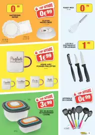 Catalogue Marché aux Affaires page 3: FOUET INOX €0,79, CLOCHE MICRO-ONDE €0,99