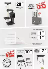 Catalogue Marché aux Affaires page 9: CHAISE PLIANTE PVC €10,99, TABLE D APPOINT EN MÉTAL €7,99