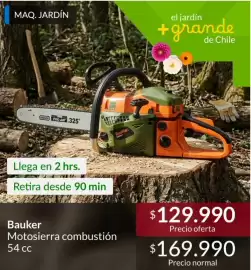 Catálogo Constructor Sodimac Página 13: Bauker - motosierra combustion €129.990,00