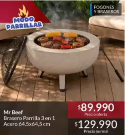 Catálogo Constructor Sodimac Página 16: Mr. beef - brasero parrilla 3 en 1 €89.990,00